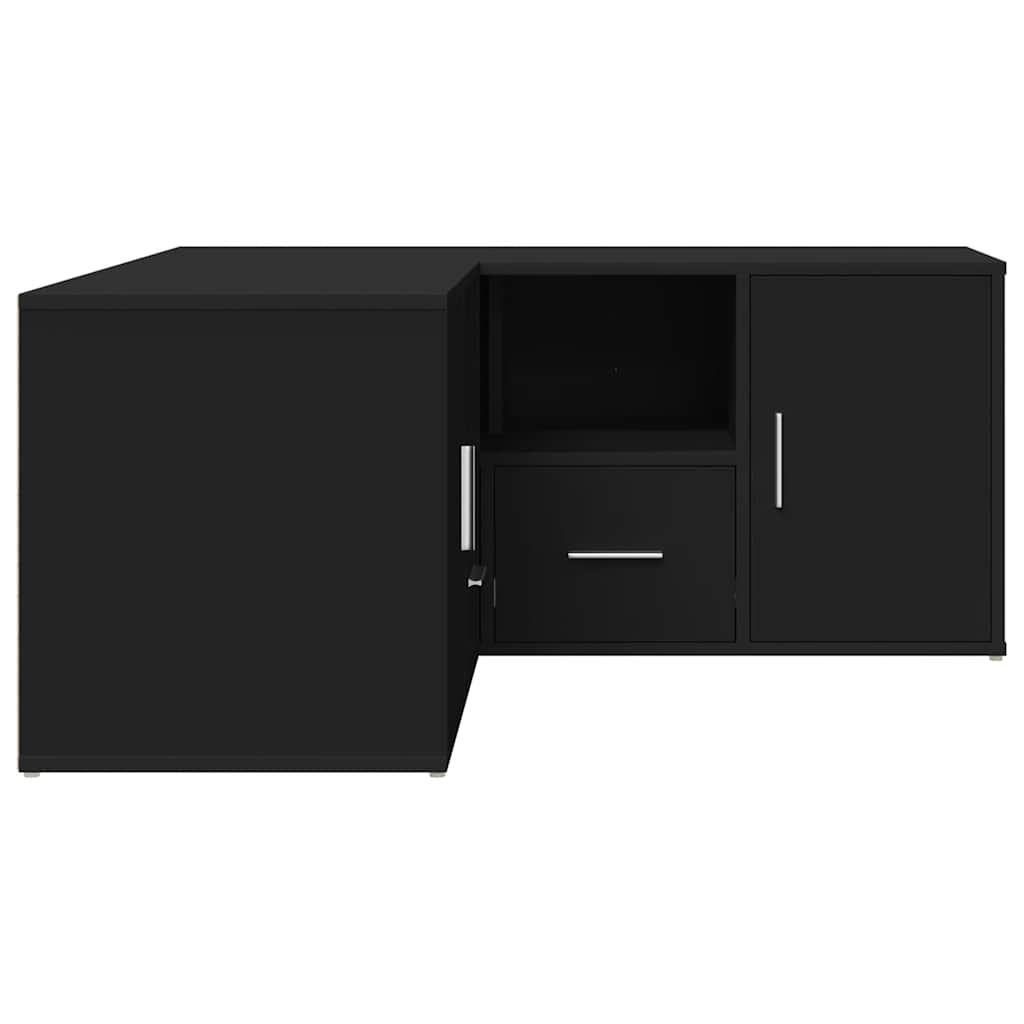 Corner Cabinet Black 160x40x45 cm Engineered Wood